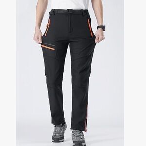 Gash Hao New‎ Without Tags Men’s Hiking Black and Orange Pants. Size 36x30